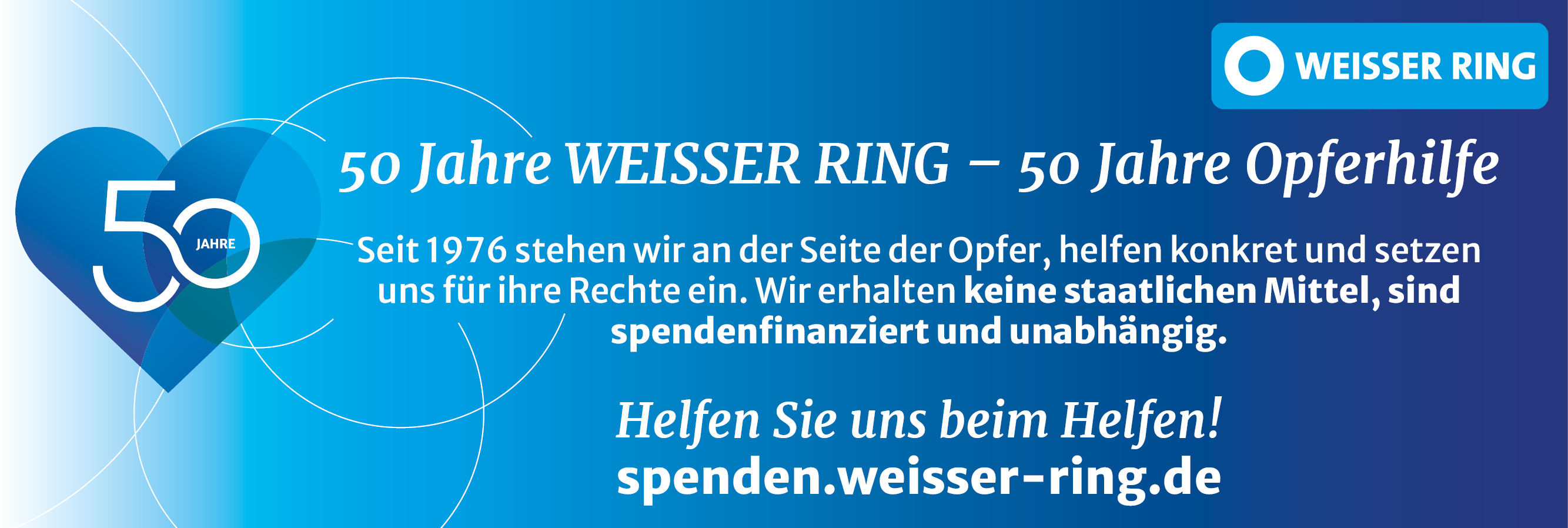 WEISSER RING-50 Jahre Opferhilfe